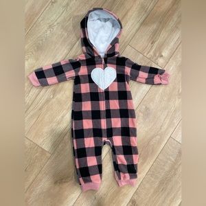 Carters 9 Month Fleece Hooded Zip Up